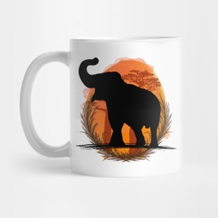 Elephant Silhouette - Savannah Mug
